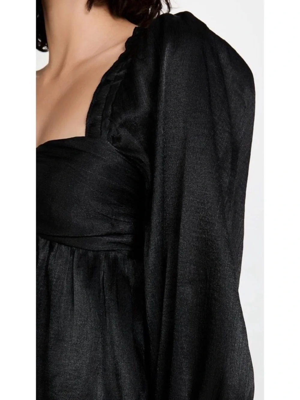 ASTR the Label Irene Sweetheart Top in Black Size Small